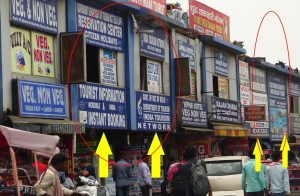 Fraud travel agencies at Paharganj, in front of New Delhi railway station